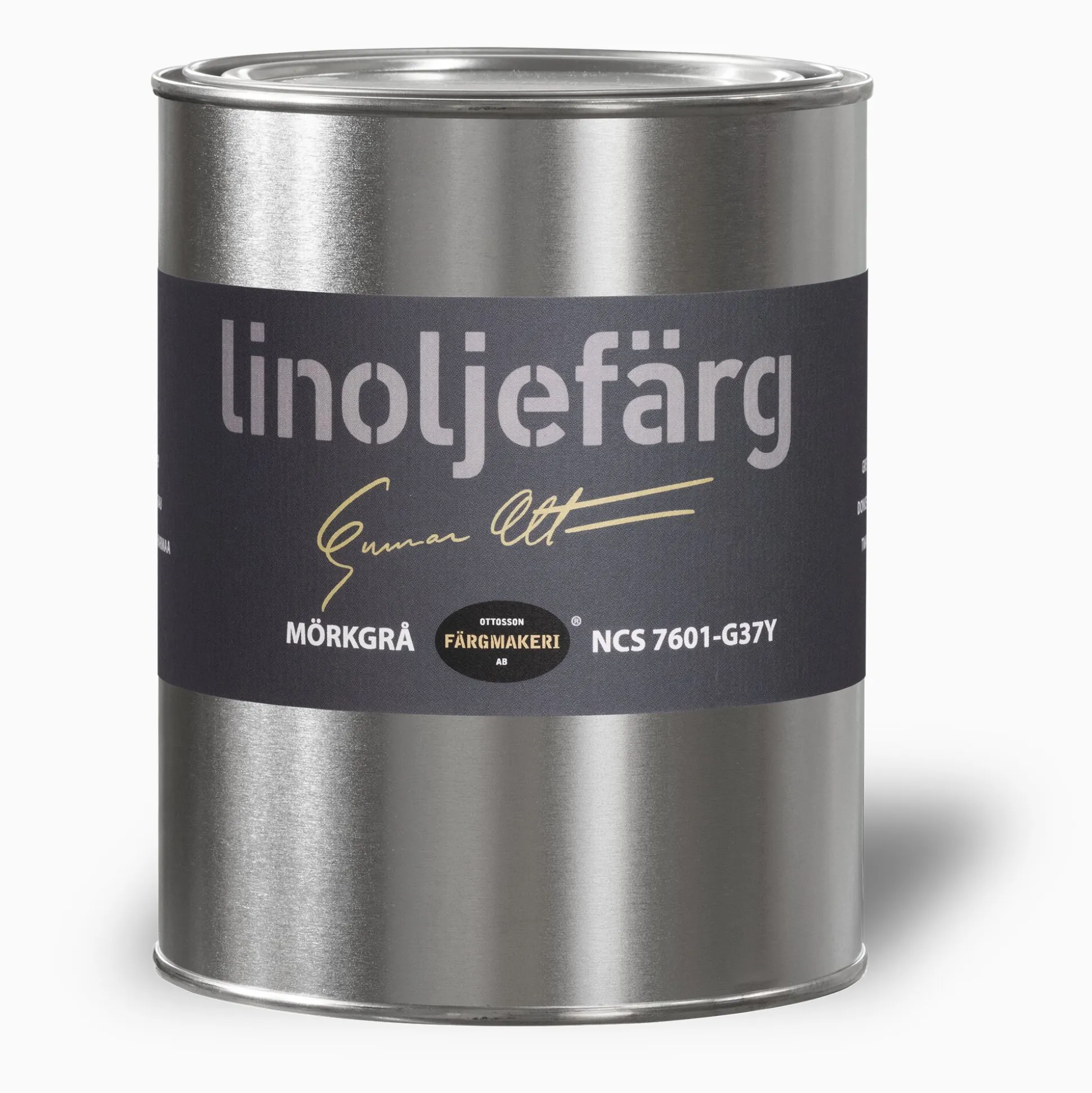 Mörkgrå linoljefärg 500 ml