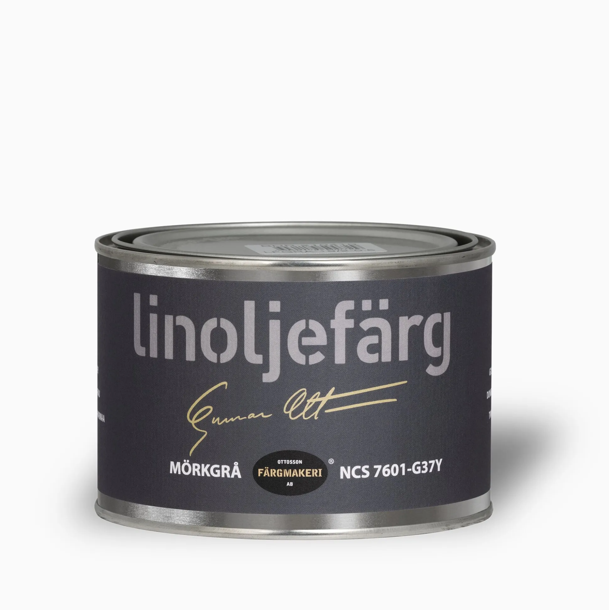 Mörkgrå linoljefärg 500 ml