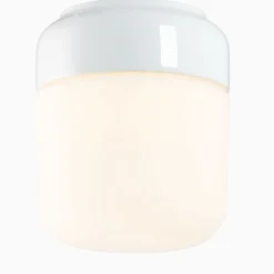 Ohm 140 H170 vit med opalglas - Ledmodul 3000K