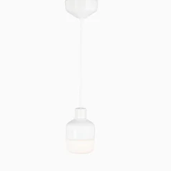Ohm pendel 100 H155 vit med opalglas - G9
