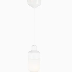 Ohm pendel 100 H215 vit med opalglas - E27