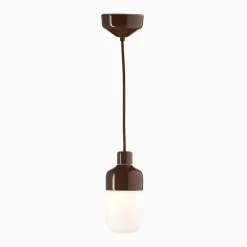 Ohm pendel 100 H215 vit med opalglas - E27