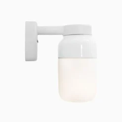 Ohm Wall 100 H210 vit med opalglas - E27