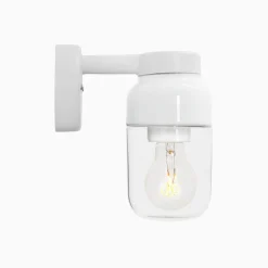 Ohm Wall 100 H210 vit med opalglas - E27