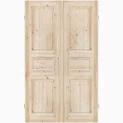 Parspegeldörr med karm 3-spegel K M13x21 - Höger