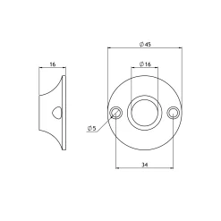 Rosett Alvhem mässing träskruv