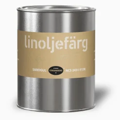 Sandgul linoljefärg provburk