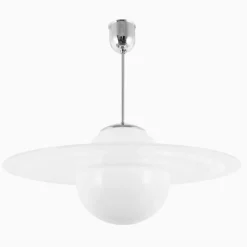 Saturnuslampa förnicklad mässing 550 mm