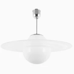Saturnuslampa förnicklad mässing 450 mm