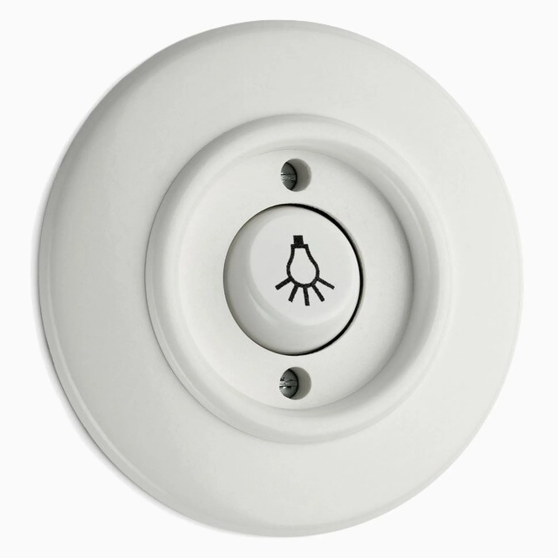 Signalknapp Lampa vit med ring
