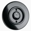 Signalknapp Ringklocka svart bakelit med ring
