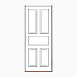Spegeldörr med karm 5-spegel K M8x20 - Höger