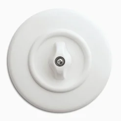 Strömbrytare Kron Vred vit med ring