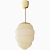 Taklampa Bikupa gräddvit - mässing 540 mm