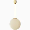 Taklampa Edeby gräddvit - mässing 780 mm