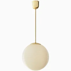 Taklampa Edeby gräddvit - mässing 780 mm