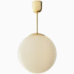 Taklampa Edeby gräddvit - mässing 480 mm