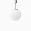 Taklampa klot förnicklad mässing 480 mm