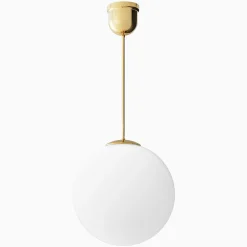 Taklampa klot mässing 820 mm med stor takkopp