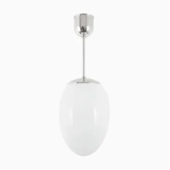 Taklampa Ova Liten förnicklad mässing 480 mm