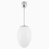 Taklampa Ova Liten förnicklad mässing 780 mm