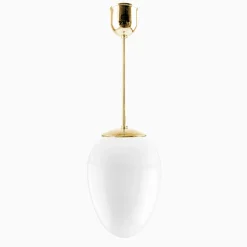 Taklampa Ova Liten mässing 580 mm