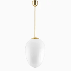 Taklampa Ova Stor mässing 940 mm