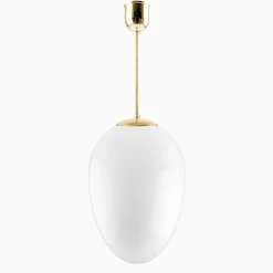 Taklampa Ova Stor mässing 740 mm