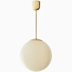 Taklampa Edeby gräddvit - mässing 580 mm