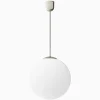 Taklampa klot förnicklad mässing 820 mm
