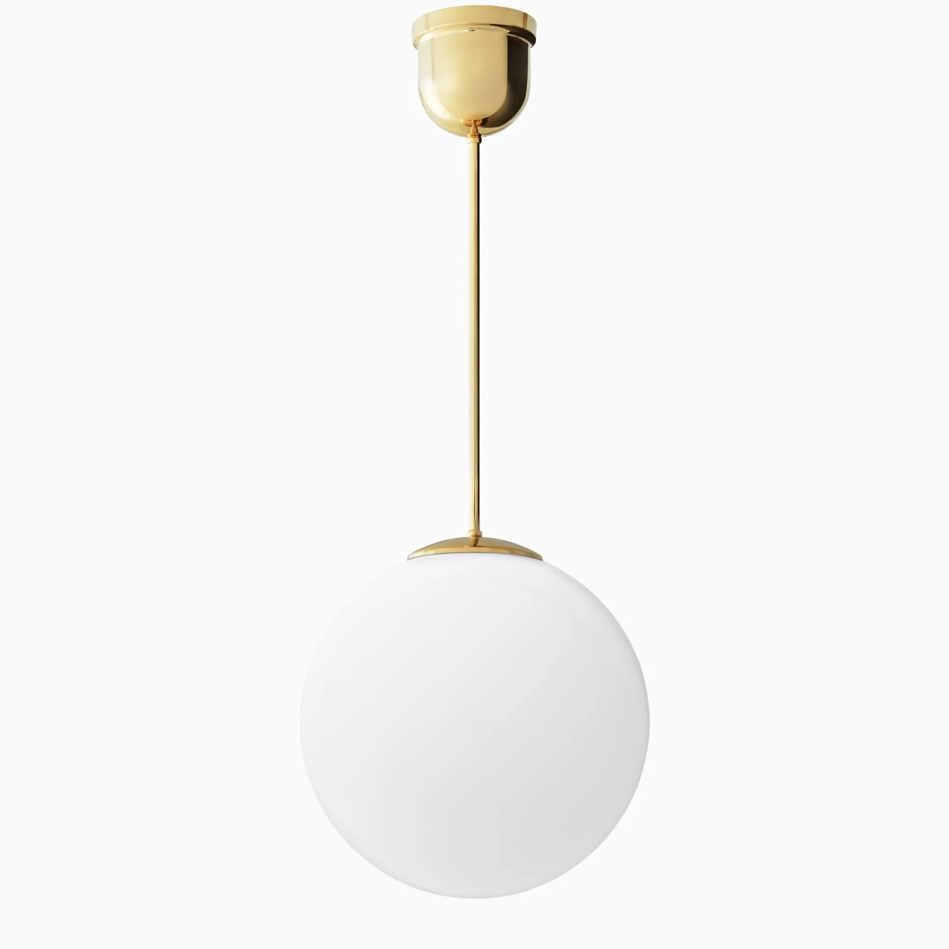 Taklampa klot mässing 780 mm med stor takkopp