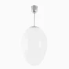 Taklampa Ova Stor förnicklad 640 mm