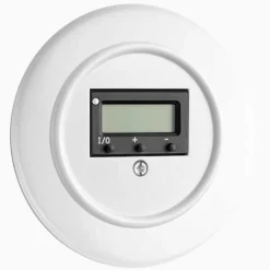 Termostat för golvvärme vit med ring