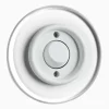 Tryckdimmer vit med glasring