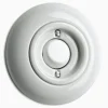 Tryckdimmer vit porslin med ring
