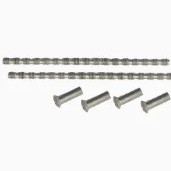 Tryckesskruv M4x120 mm med nipplar förnicklad
