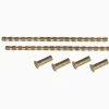 Tryckesskruv M4x120 mm med nipplar mässing