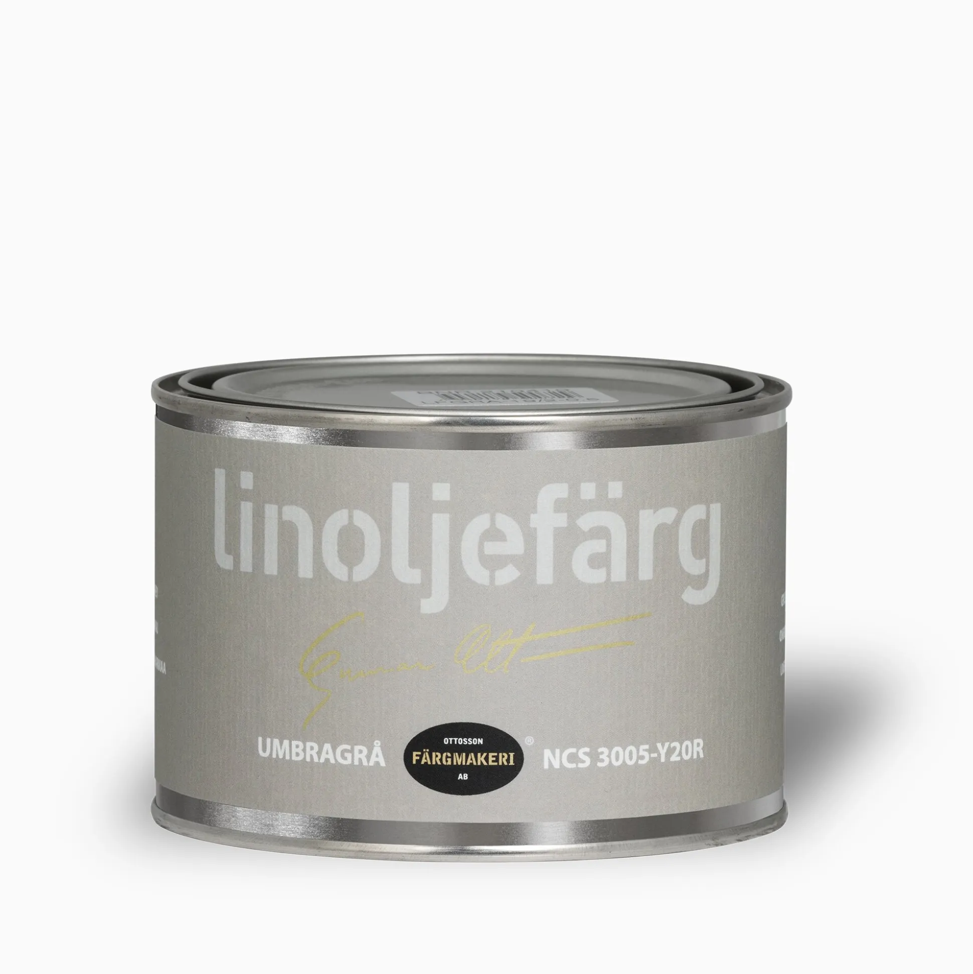 Umbragrå linoljefärg provburk