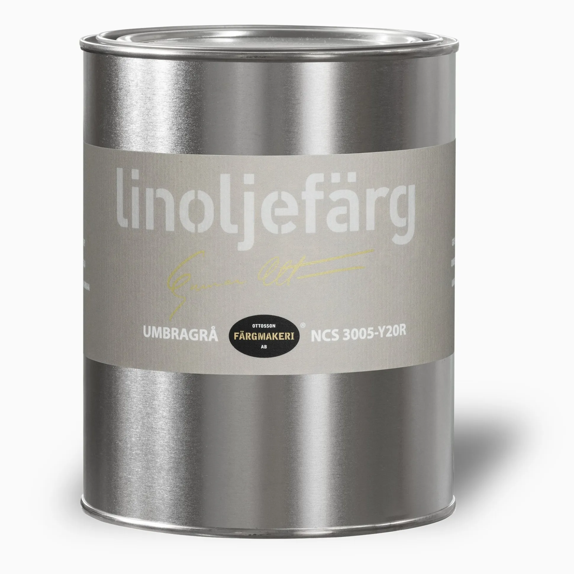 Umbragrå linoljefärg provburk