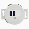 USB-uttag vit porslin insats