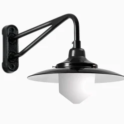 Vägglampa Hannover Spitz opalglas