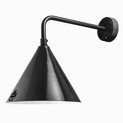Vägglampa Zwickau 200 mm svart
