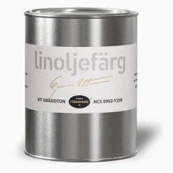 Vit Gräddton linoljefärg provburk